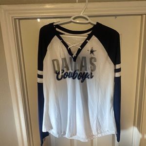 Brand New Dallas Cowboys Women Long Sleeve Shirt
